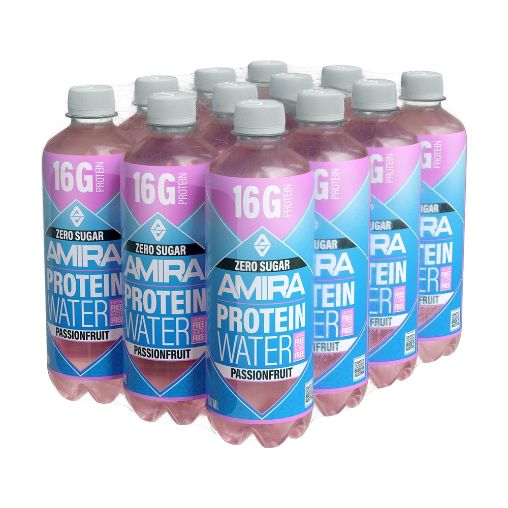 AMIRA Protein Water - Passionfruit, a refreshing and hydrating 500ml beverage