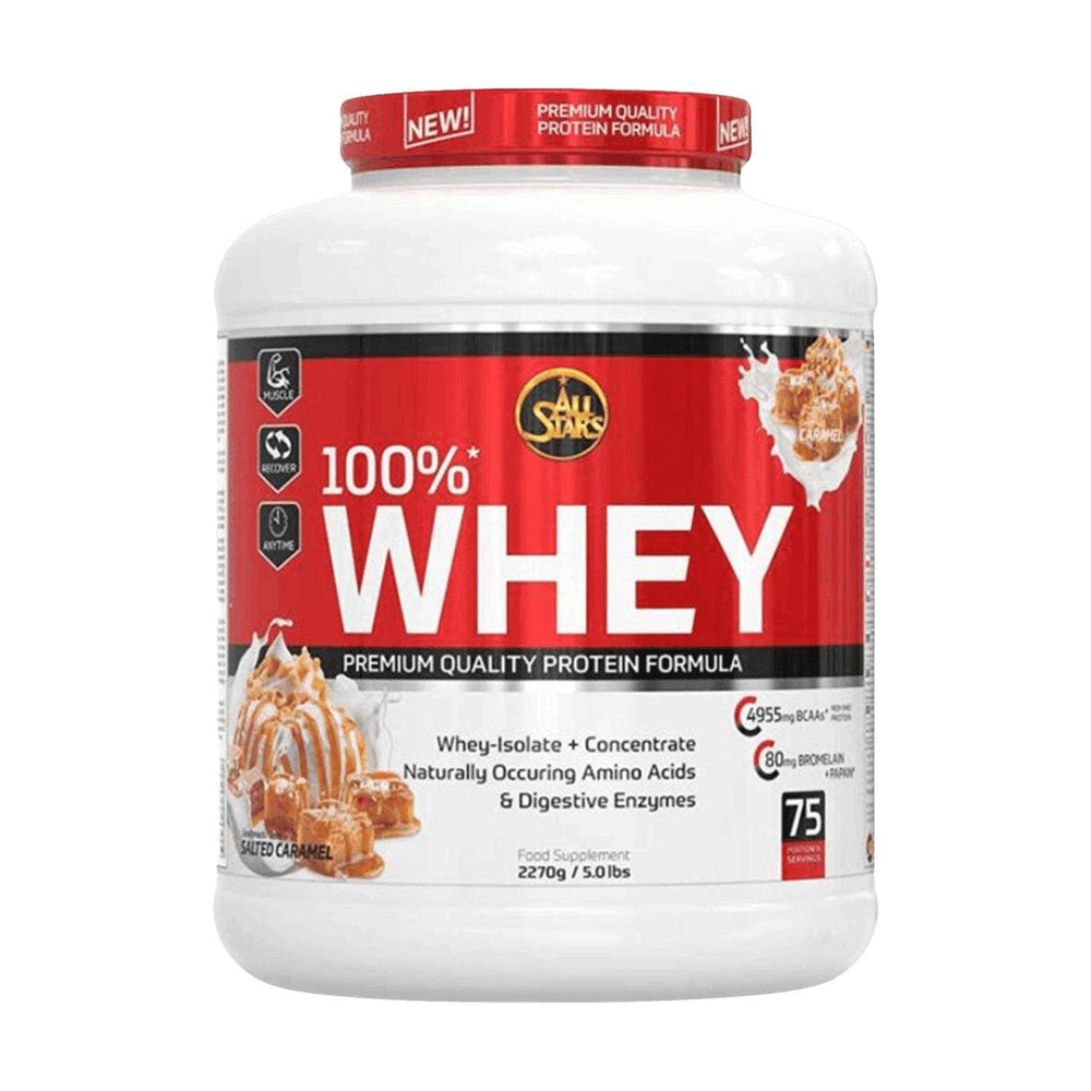 All Stars 100% Whey Protein | 2270g - Salted Caramel - fitgrade.ch