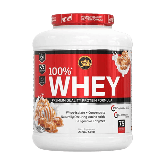 All Stars 100% Whey Protein | 2270g - Salted Caramel - fitgrade.ch