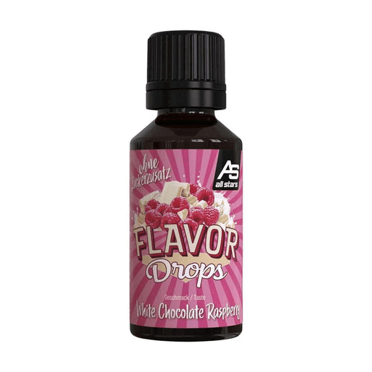 All Stars Flavor Drops | 30ml - White Chocolate Raspberry - fitgrade.ch