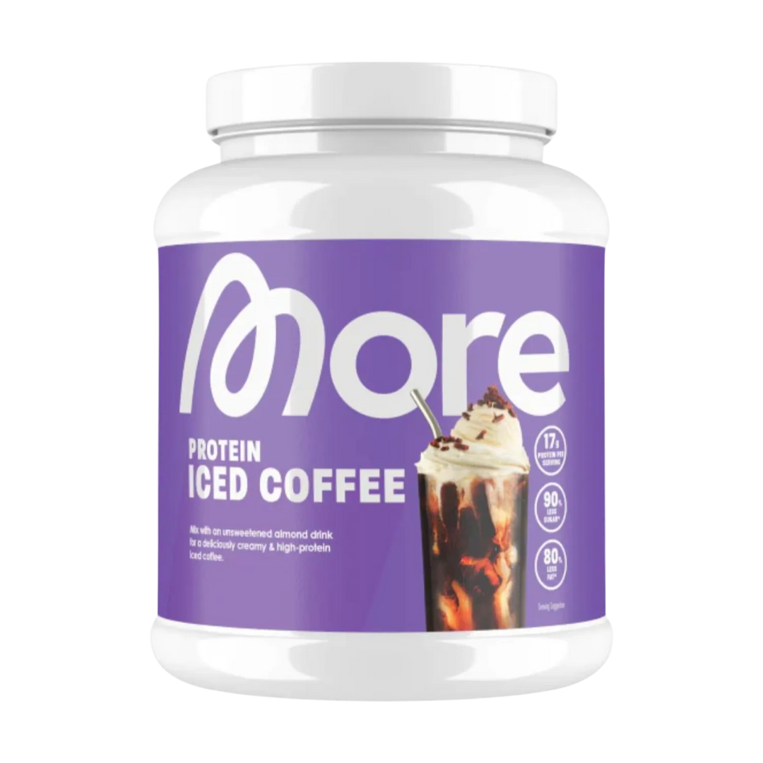 More Nutrition Protein Iced Coffee 500g - Delicious and energizing coffee-flavored protein powder