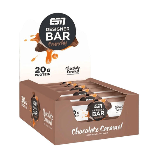 ESN Designer Bar Crunchy | 60g - 12 x 60g / Chocolate Caramel - fitgrade.ch