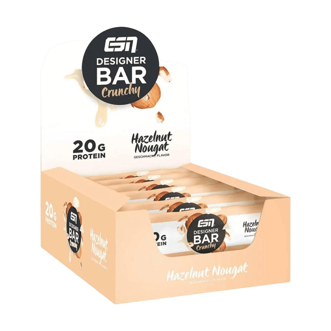 ESN Designer Bar Crunchy | 60g - 12 x 60g / Hazelnut & Nougat - fitgrade.ch