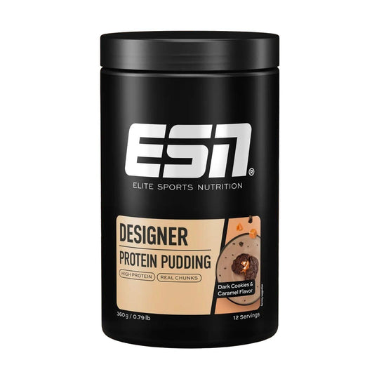 ESN Designer High Protein Pudding | 360g - Dark Cookies & Caramel - fitgrade.ch