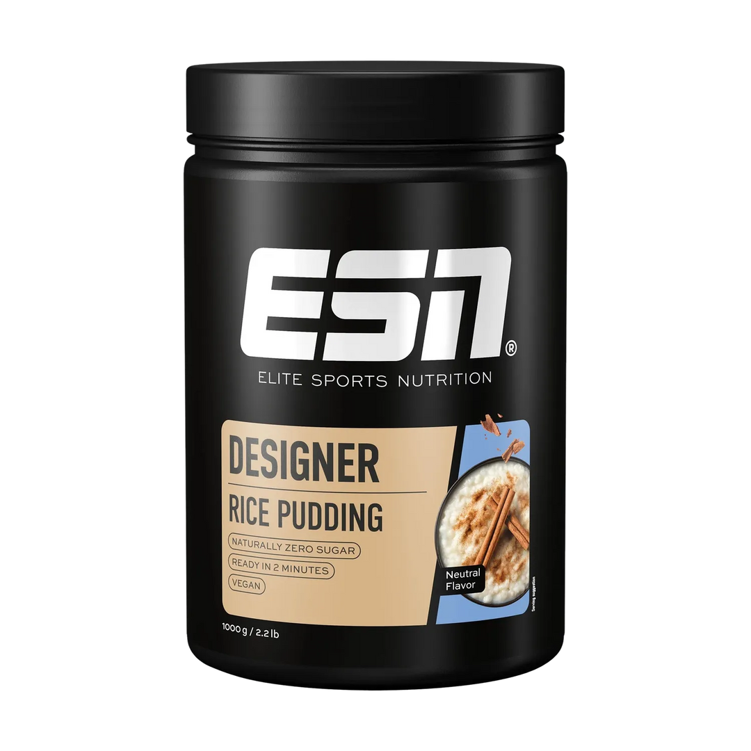 Delicious and creamy ESN Designer Rice Pudding in a 1000g package