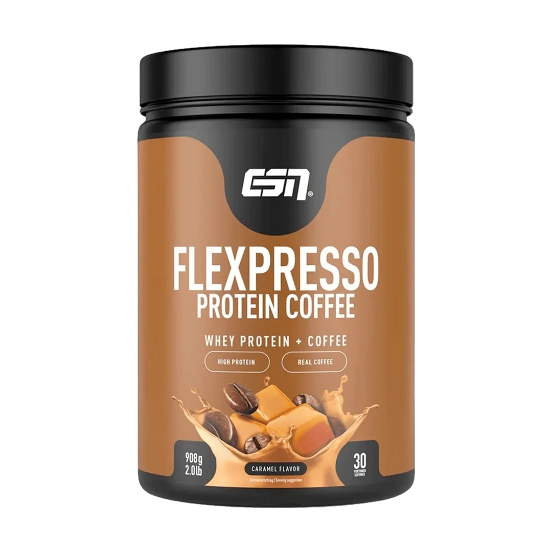 ESN FLEXPRESSO Protein Coffee | 908g - Caramel Flavor - fitgrade.ch