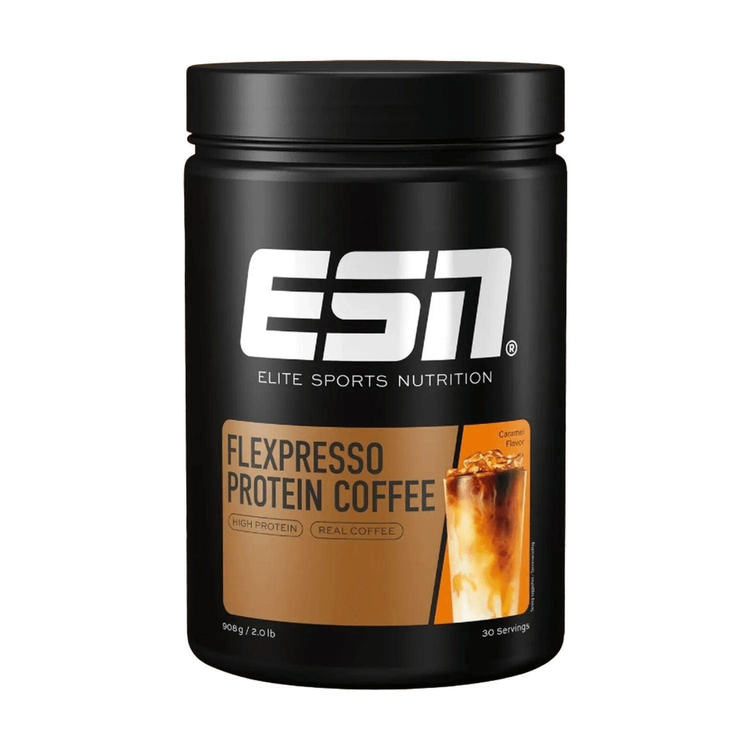 ESN FLEXPRESSO Protein Coffee | 908g - Caramel Flavor - fitgrade.ch