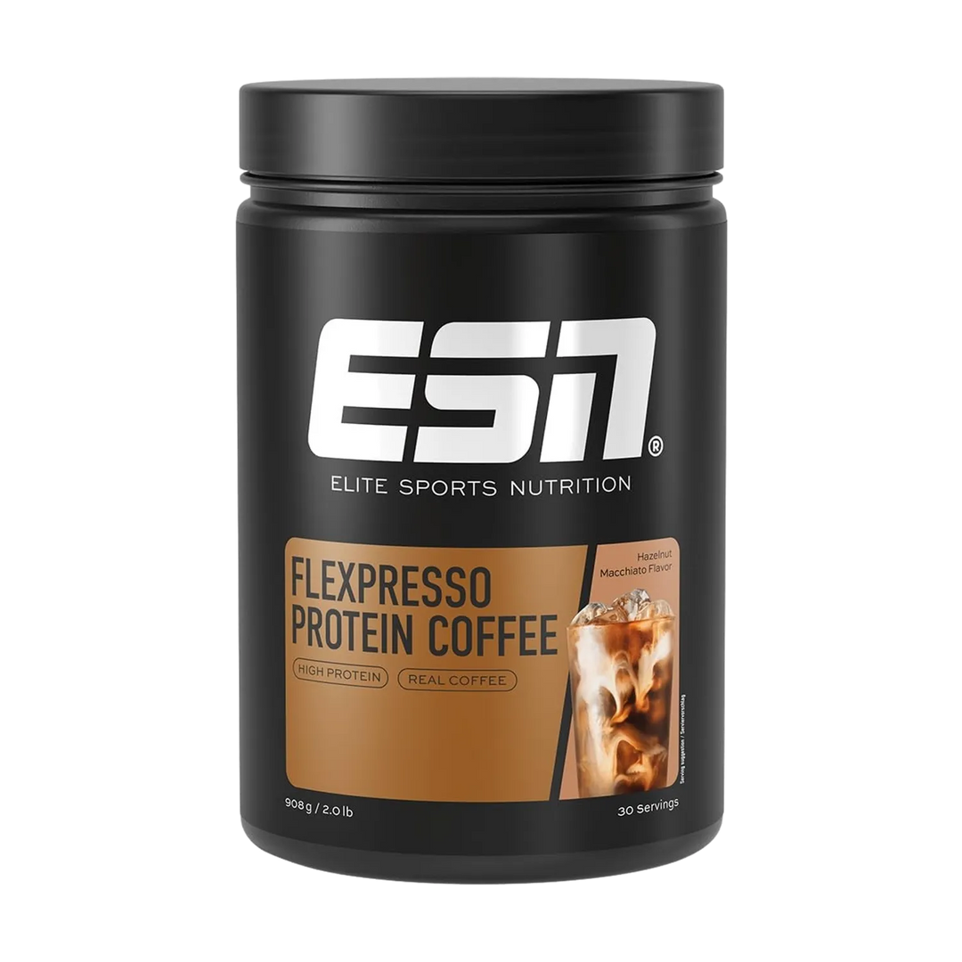 ESN FLEXPRESSO Protein Coffee with 908g packaging, perfect for post-workout recovery