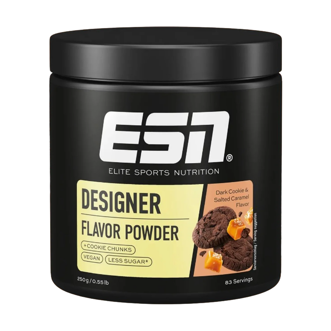 ESN Flavn' Tasty 250g - Front view of the product packaging with vibrant colors and branding 