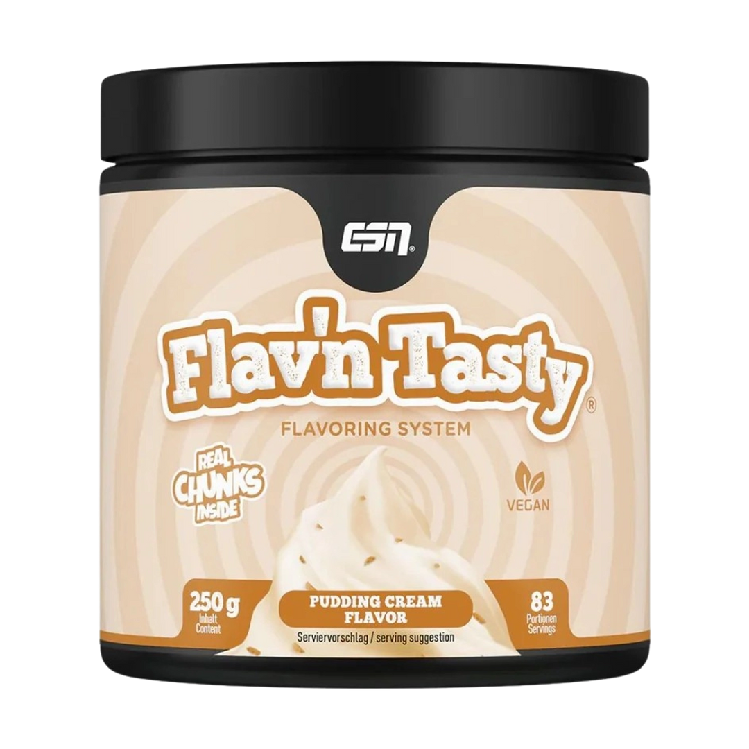 A 250g pack of ESN Flavn' Tasty, a delicious and flavorful product