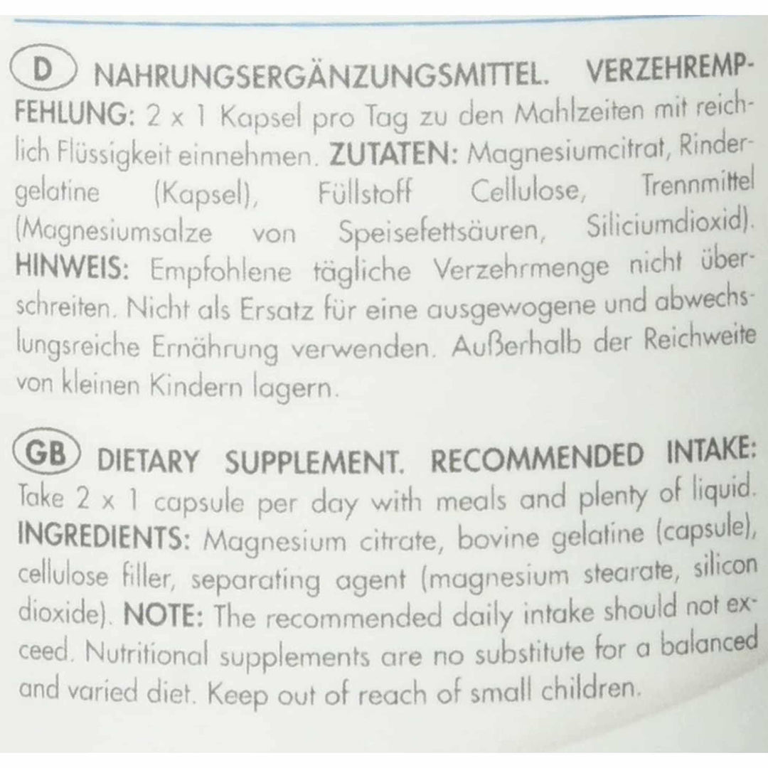 FREY Nutrition Magnesium Citrat | 120 Caps - Default Title - fitgrade.ch