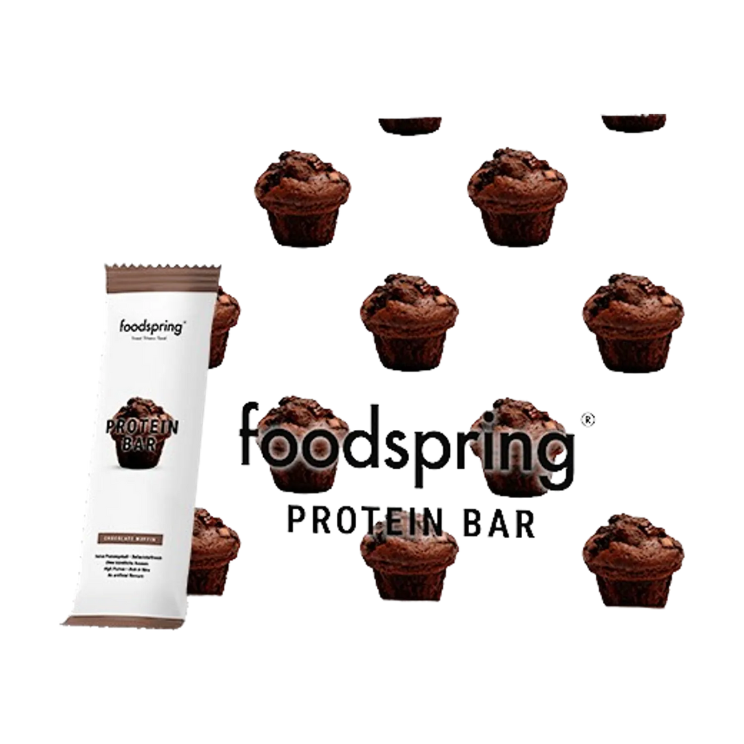 High-protein Foodspring Protein Bar in delicious 60g size for post-workout snack