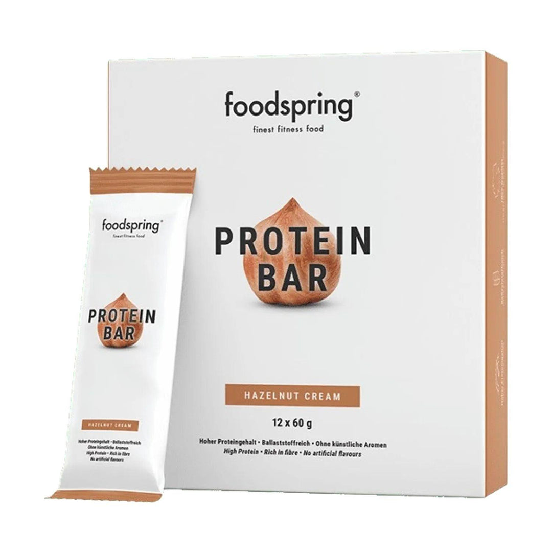 Foodspring Protein Bar | 60g - 12x60g / Hazelnut Cream - fitgrade.ch