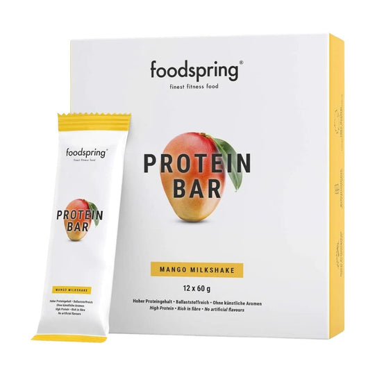 Foodspring Protein Bar | 60g - 12x60g / Mango Milkshake - fitgrade.ch