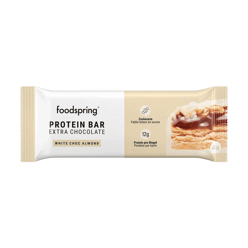 Foodspring Protein Bar Extra Chocolate | 45g - 45g / Crunchy Peanut - fitgrade.ch