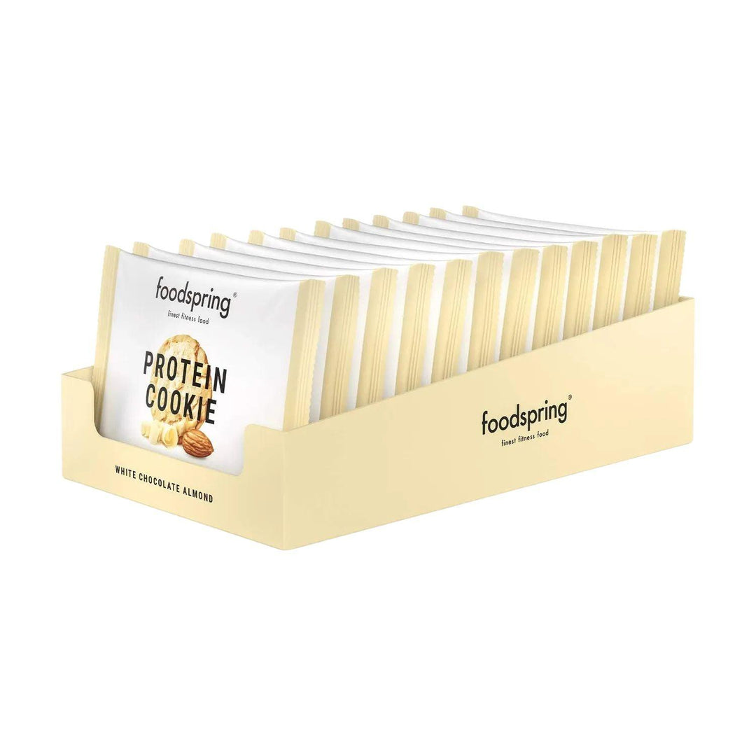 Foodspring Protein Cookie | 50g - 12x50g / White Chocolate Almond - fitgrade.ch