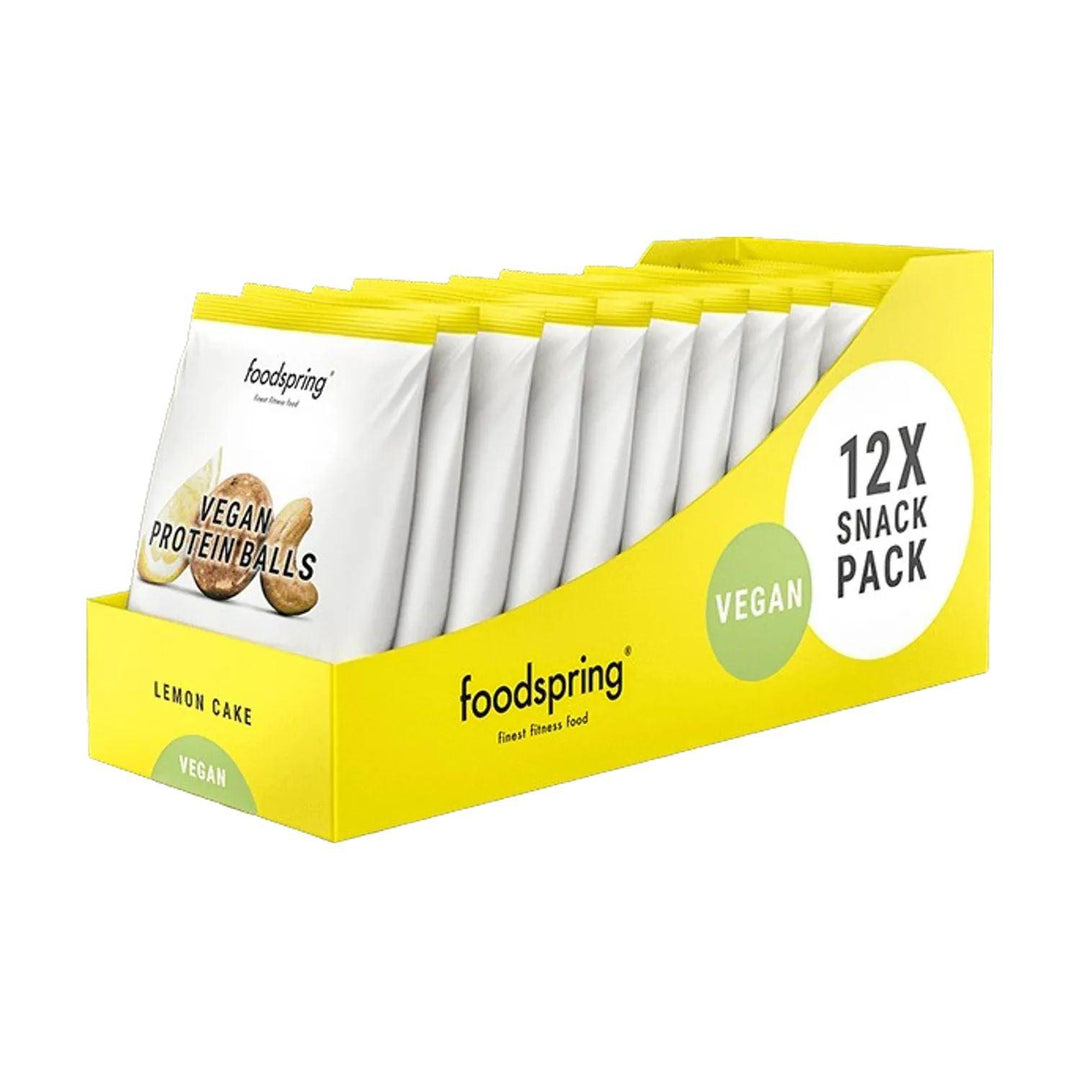 Foodspring Vegan Protein Balls | 40g - 12x40g / Lemon Cake - fitgrade.ch