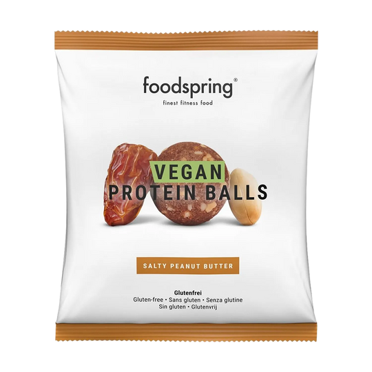 Delicious and nutritious Foodspring Vegan Protein Balls provide 40g of plant-based protein