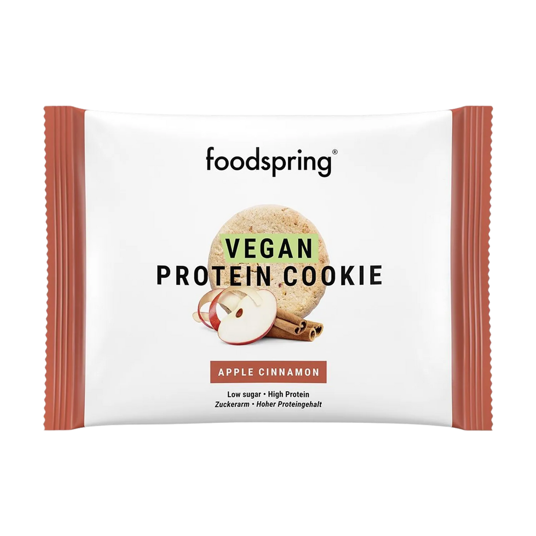 Vegan protein cookie by Foodspring, a 50g healthy and delicious snack option