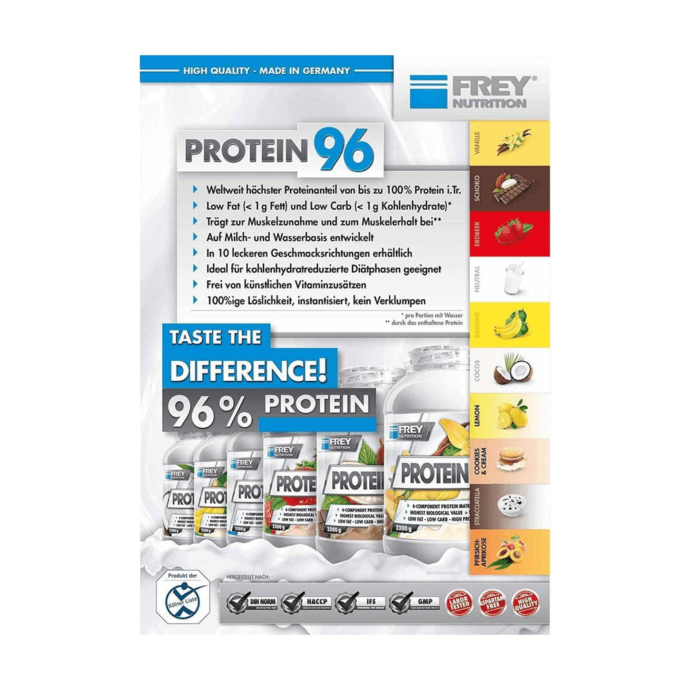 Frey Nutrition PROTEIN 96 | 2300g - Banane - fitgrade.ch