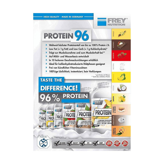 Frey Nutrition PROTEIN 96 | 2300g - Banane - fitgrade.ch