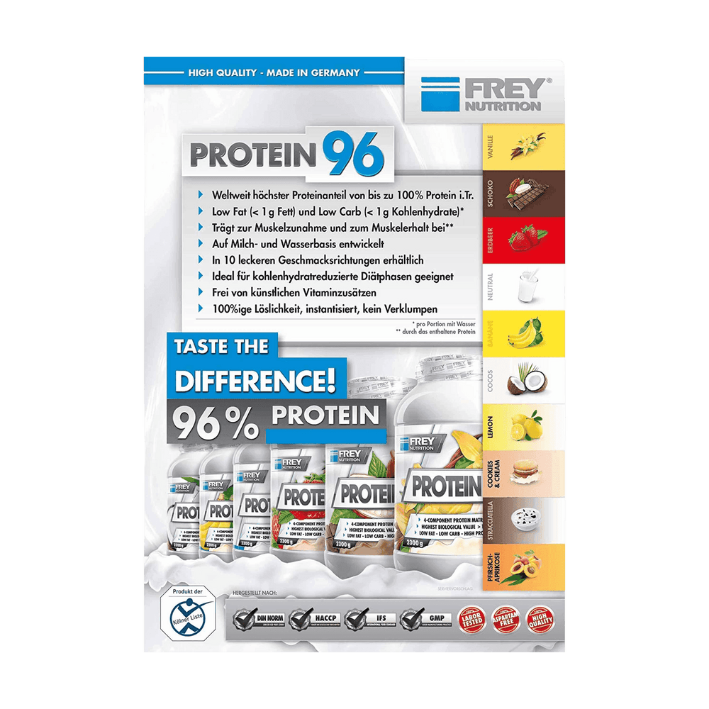 Frey Nutrition PROTEIN 96 | 2300g - Banane - fitgrade.ch