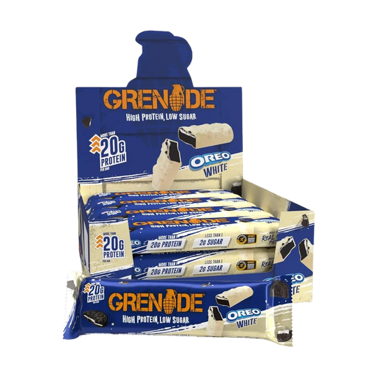 High-protein Grenade Protein Bar weighing 60g for a nutritious snack