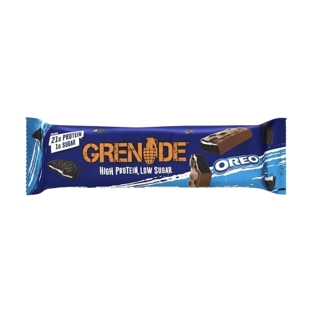 High-protein Grenade Protein Bar with 60g of delicious, satisfying nutrition