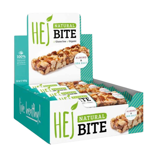 HEJ Natural Bite (Bio) - 12 x 40g / Almond & Sea Salt - fitgrade.ch