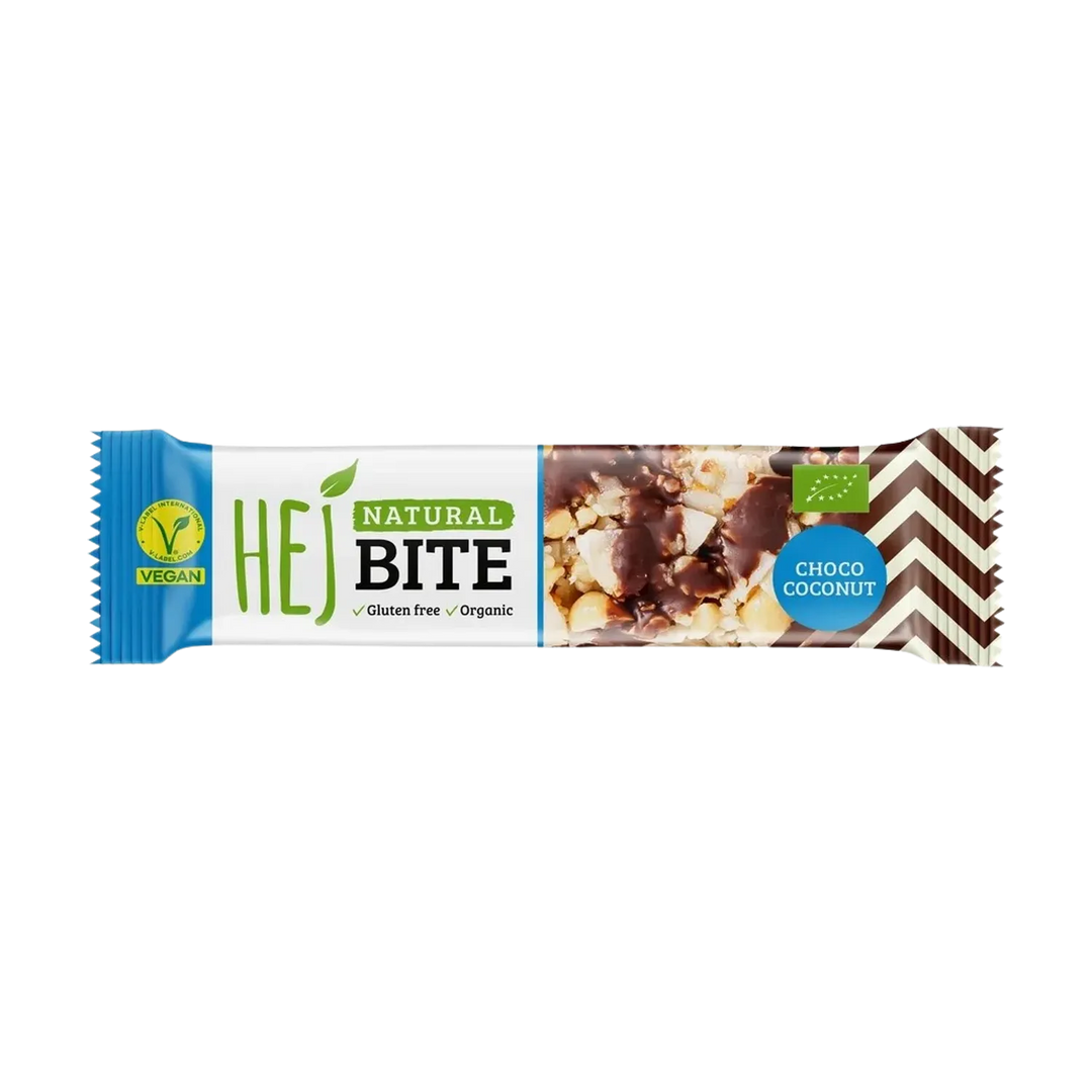 Organic, plant-based energy bar by HEJ Natural Bite (Bio) for a guilt-free snack