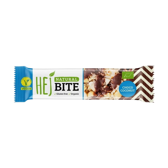 Organic, plant-based energy bar by HEJ Natural Bite (Bio) for a guilt-free snack