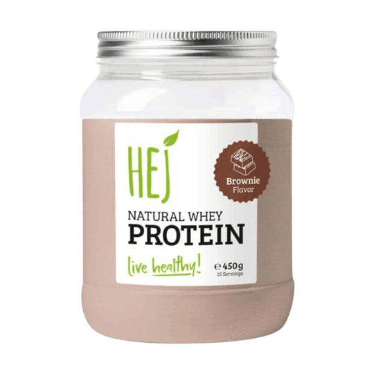 HEJ Natural Whey Protein | 450g - Brownie - fitgrade.ch