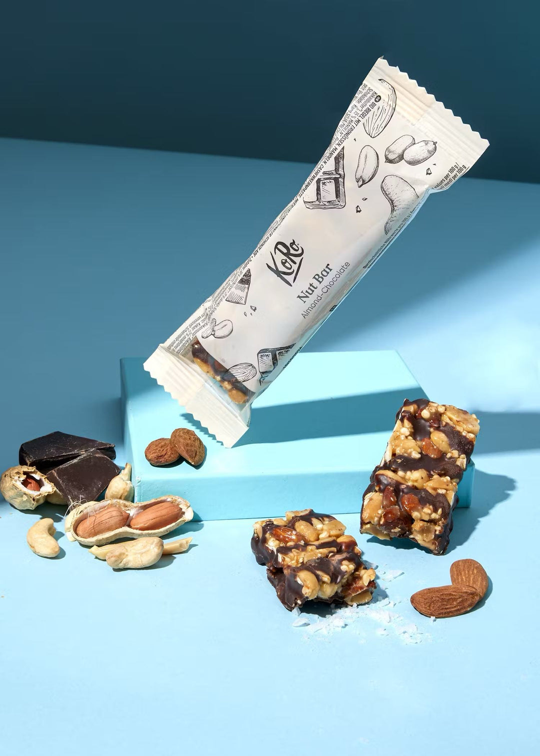 KoRo Bio Nut Bar Almond 45g, a healthy and delicious snack option packed with organic almonds