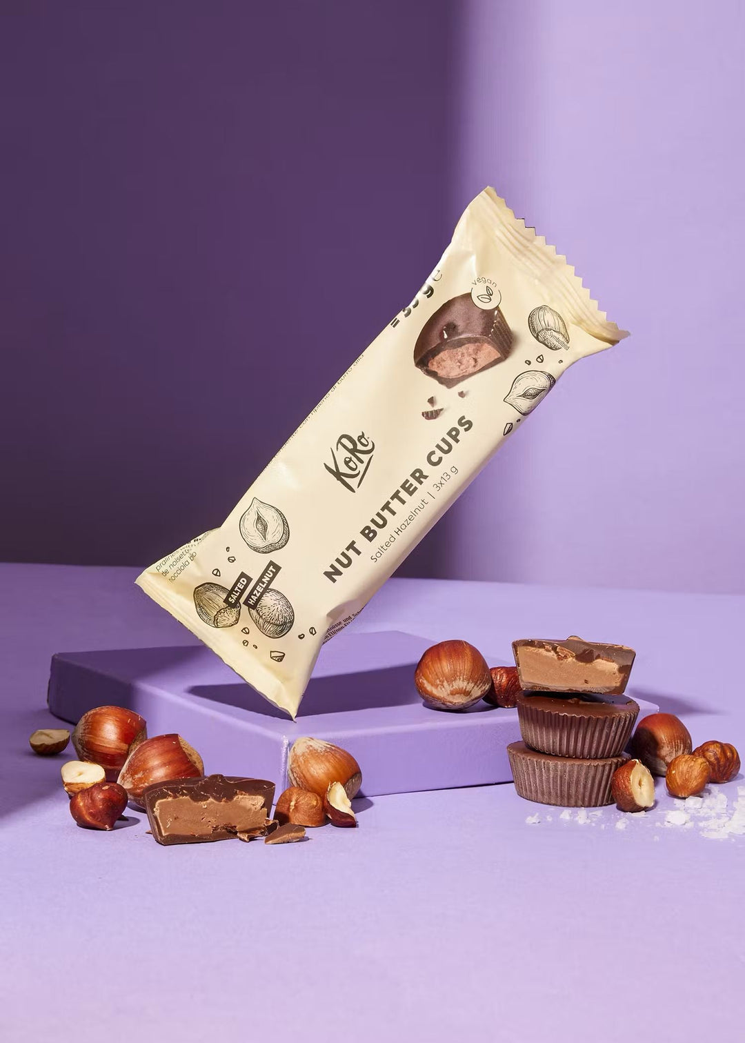 KoRo Bio Nut Butter Cups 13g - a delightful vegan-friendly treat