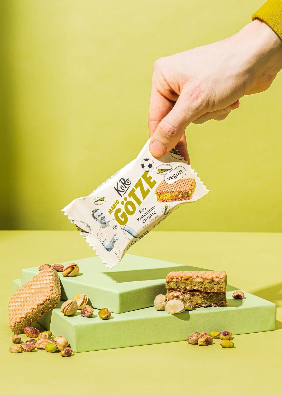 KoRo Bio Pistazienschnitte mit 45 % Pistazie, 22g - Delicious organic pistachio snack bar