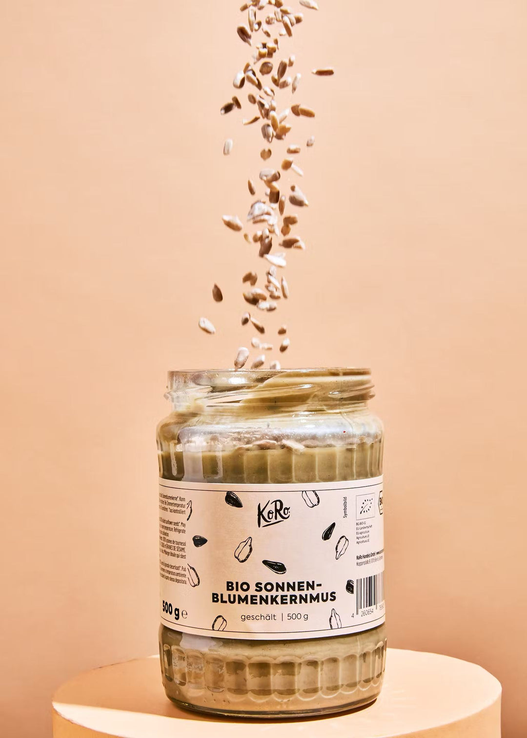 KoRo Bio Sonnenblumenkernmus - perfect for spreading on toast or adding to smoothies, 500g jar