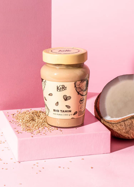 300g of KoRo Bio Tahini with Coconut, a delicious and healthy spread