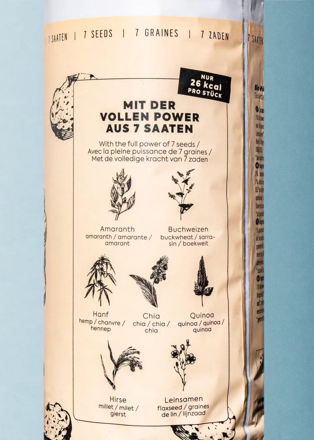 KoRo Bio Vollkornreiswaffeln mit 7 Saaten | 120g - 120g / 7 Saaten - fitgrade.ch