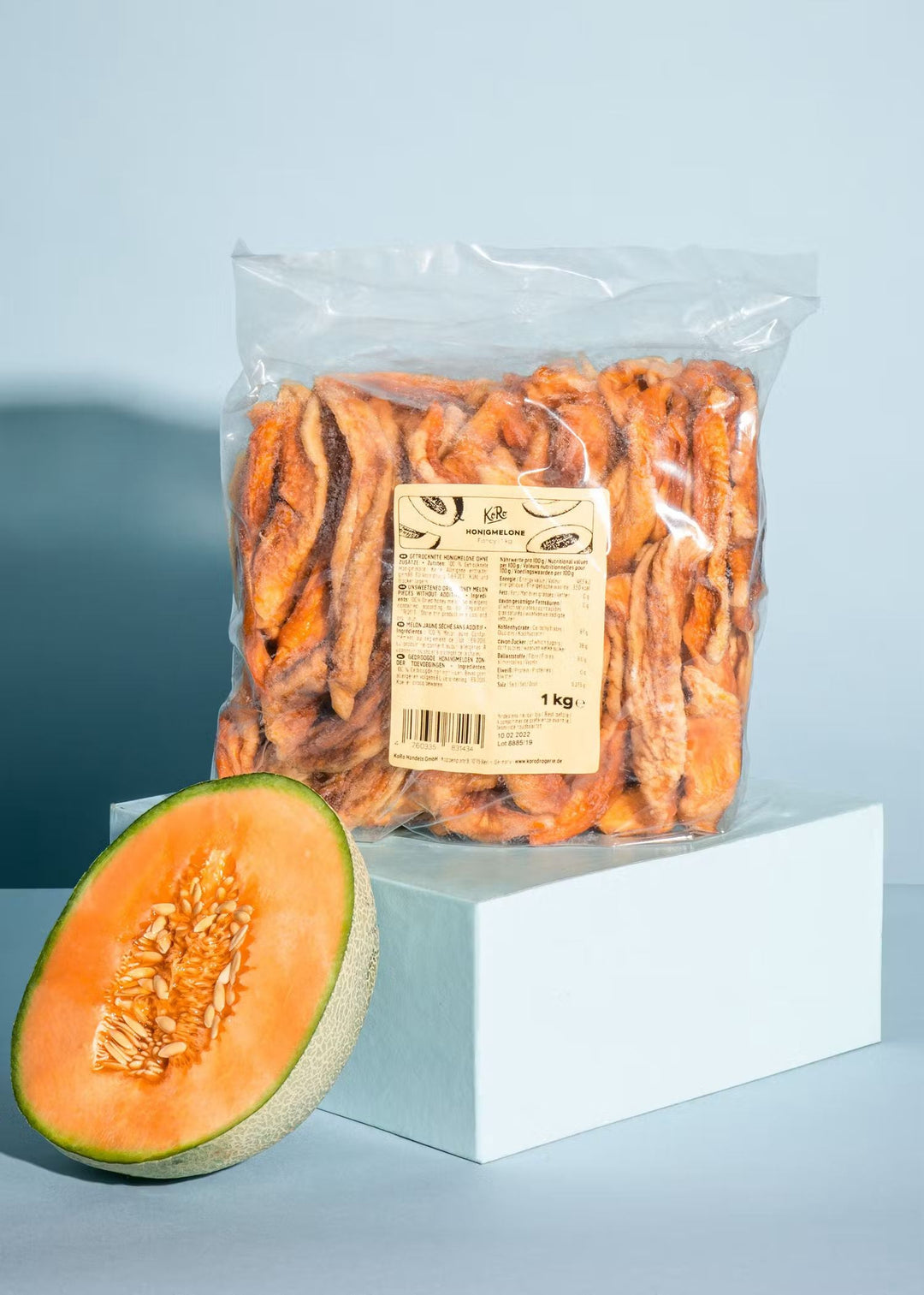 KoRo Cantaloupe-Melone 1kg - Fresh and juicy summer fruit with sweet flavor