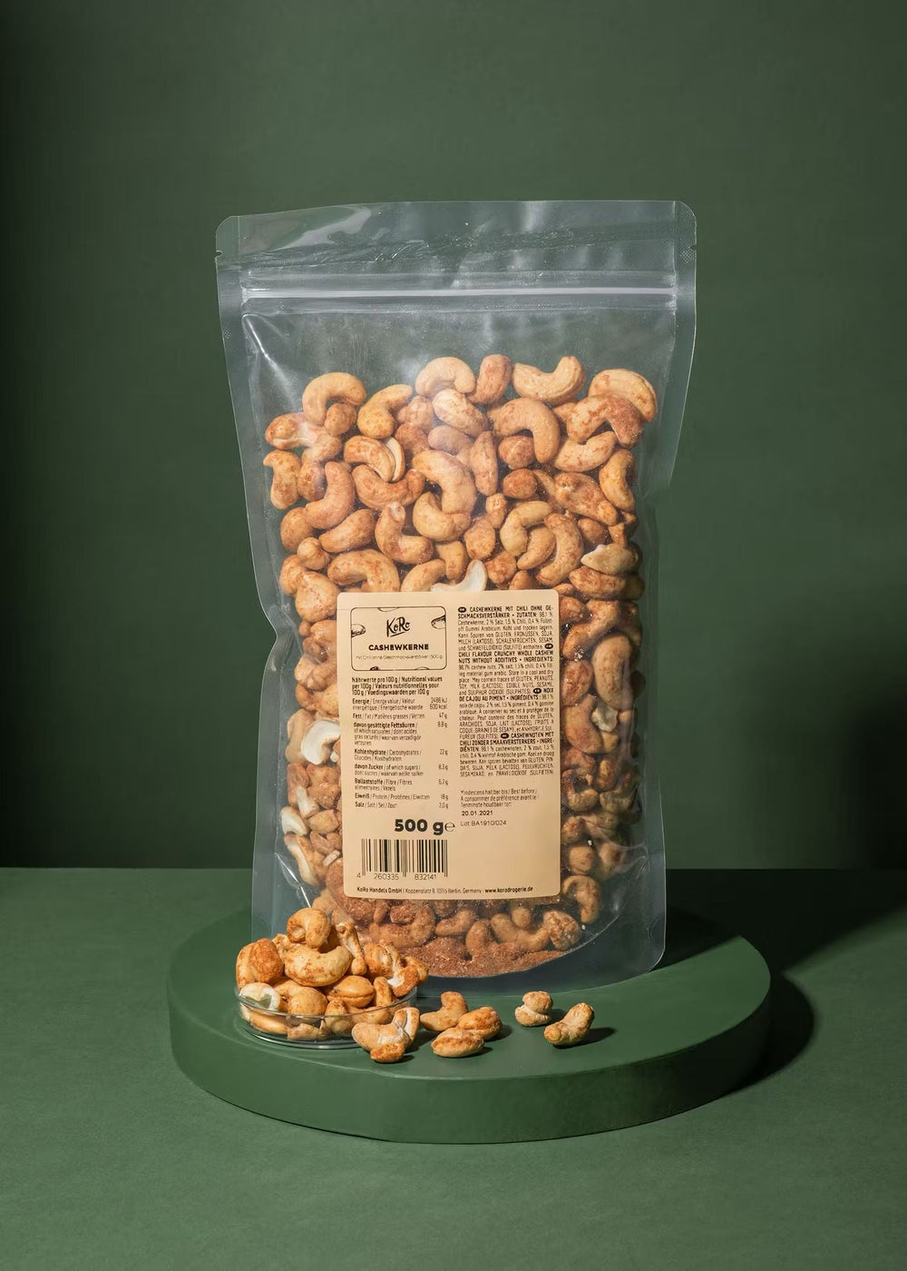  Premium Quality Cashews with a Kick of Chili Flavor 