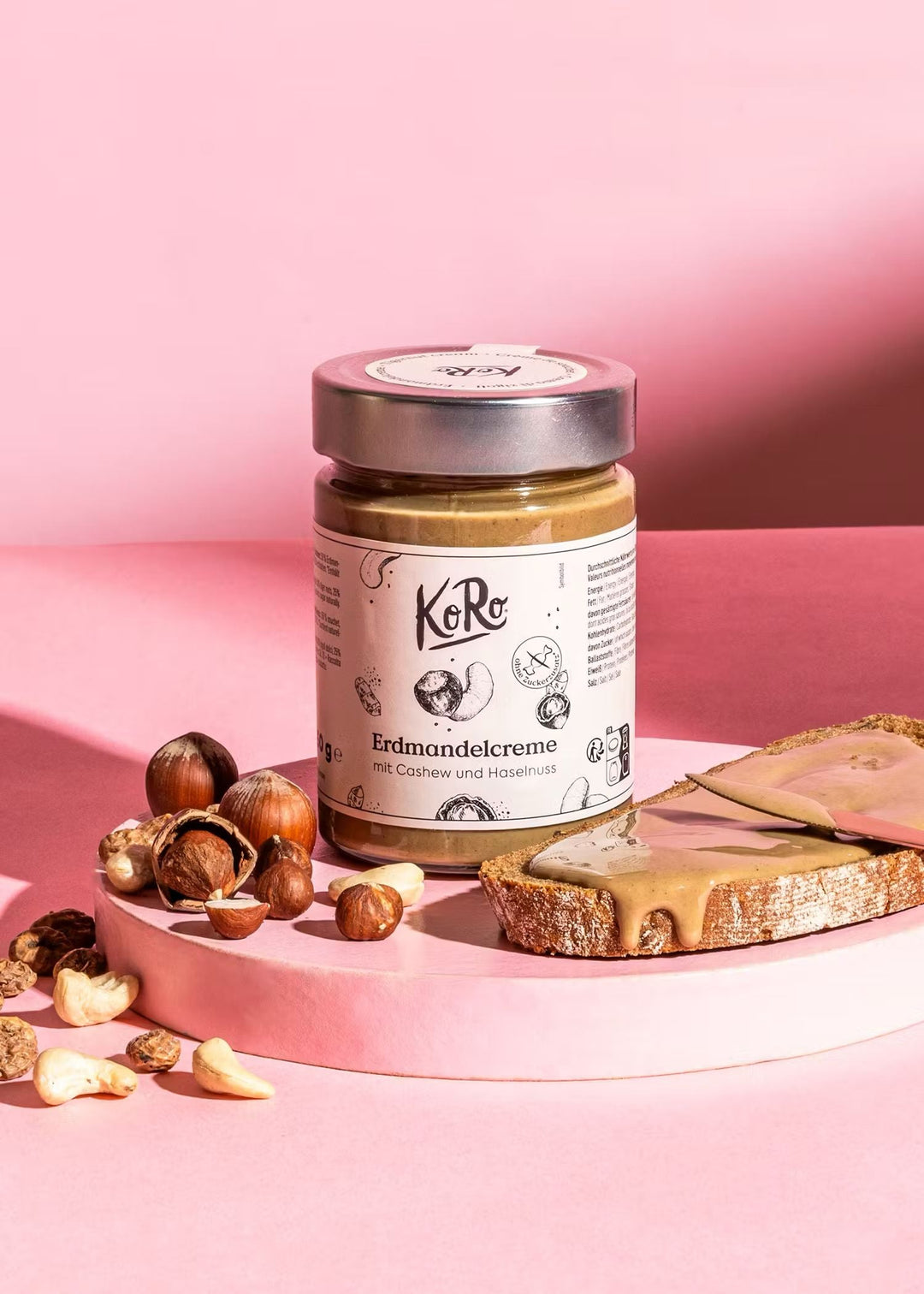 KoRo Erdmandelcreme mit Cashew und Haselnüssen 350g 