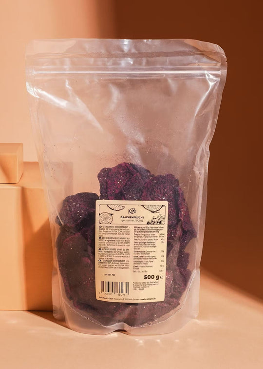 Getrocknete Drachenfrucht in Bio-Qualität, 500g Packung, von KoRo