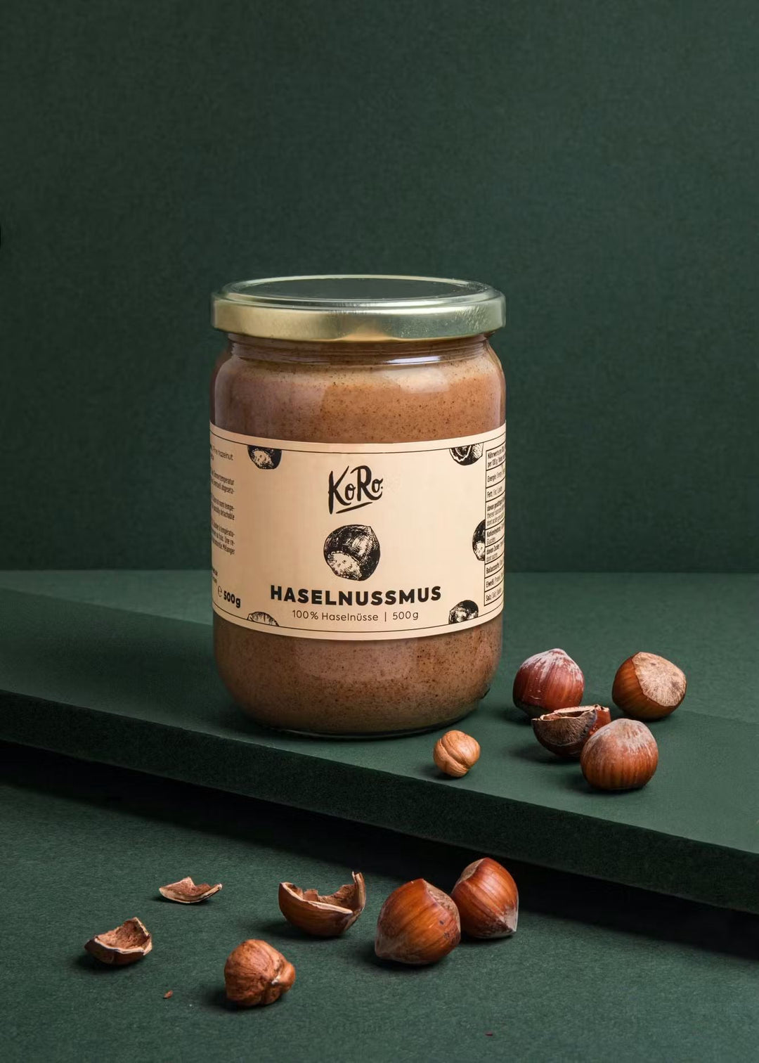 KoRo Haselnussmus | 500g: A creamy and rich hazelnut spread in a 500g jar