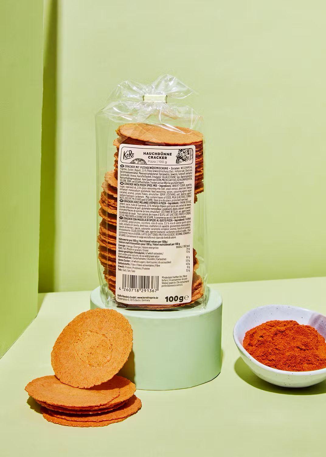 KoRo Hauchdünne Cracker | 100g - 100g / Pizza - fitgrade.ch