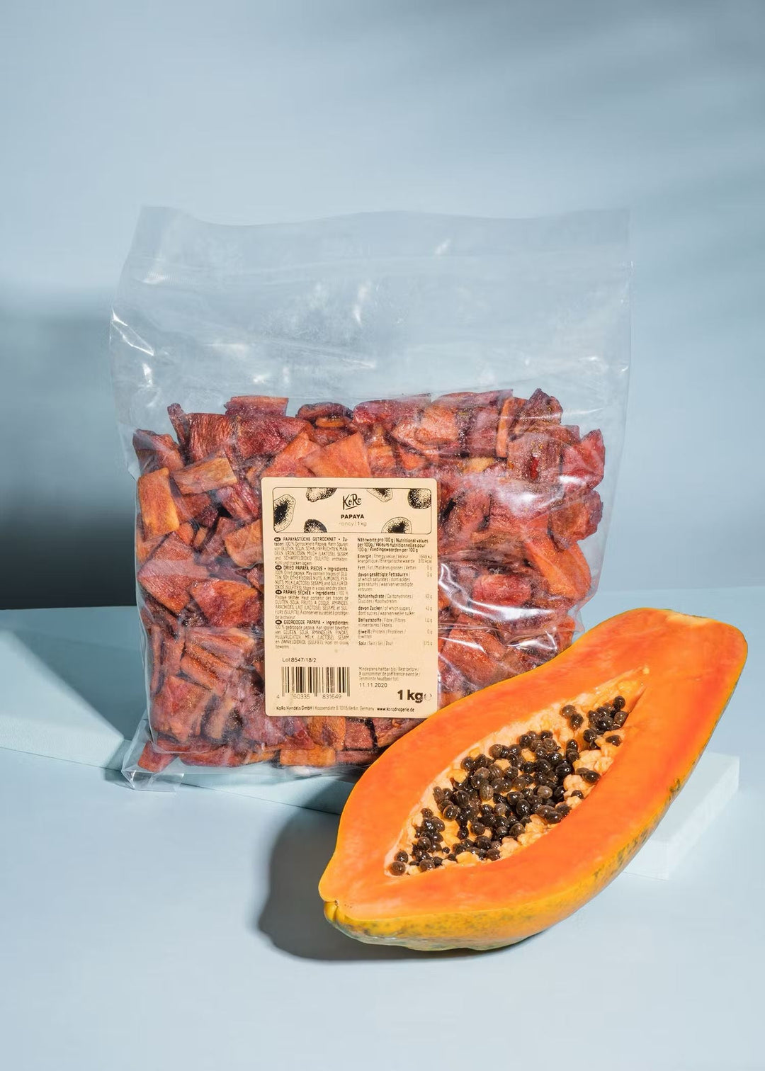 KoRo Papaya Fancy dehydrated fruit 