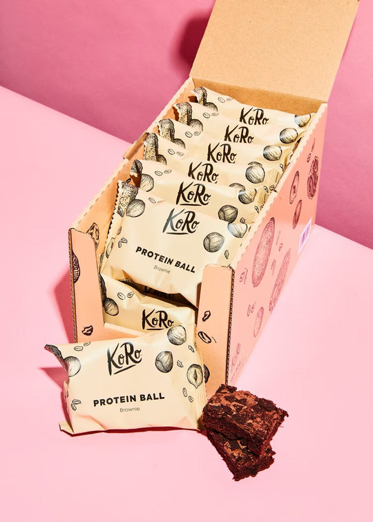 Indulge in a delicious and nutritious KoRo Protein Ball Brownie, 30g