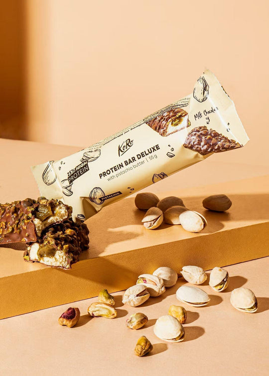 KoRo Protein Bar Deluxe | 55g - 55g / Peanut - fitgrade.ch