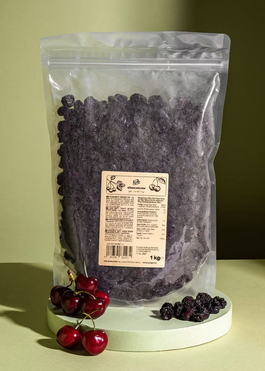 Organic 1kg bag of KoRo sweet cherries without added sugar