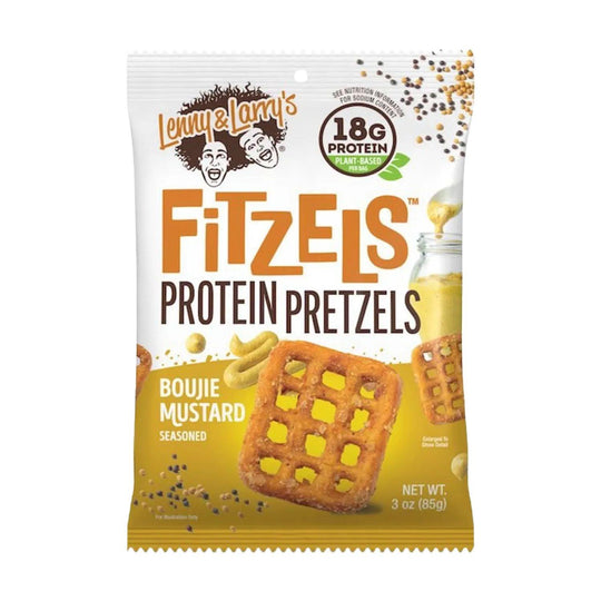 Lenny Larry Fitzels Protein Pretzels | 85g - 85g / Boujie Mustard - fitgrade.ch