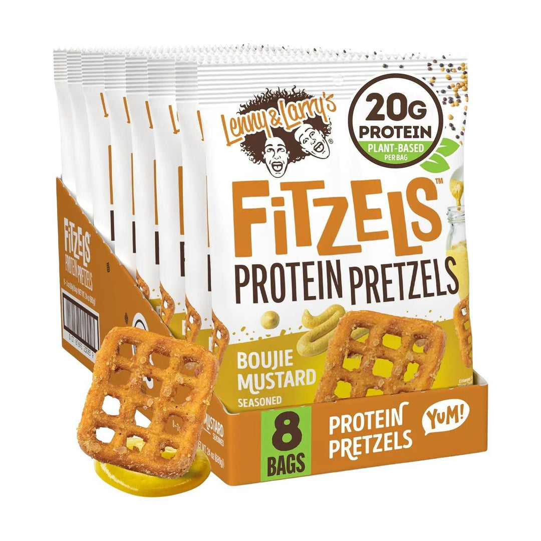 Lenny Larry Fitzels Protein Pretzels | 85g - 8x85g / Boujie Mustard - fitgrade.ch